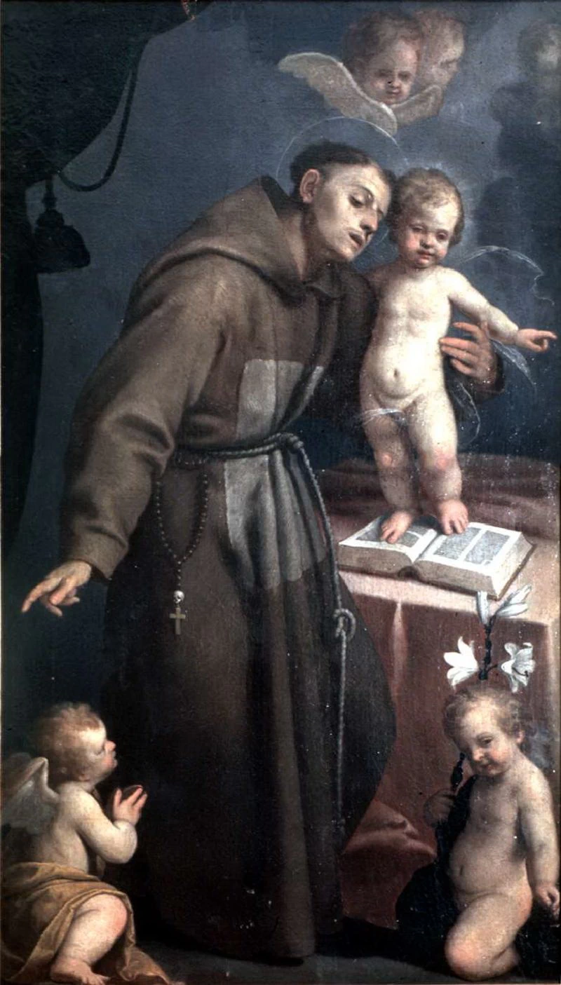 S. Antonio con il Bambino Gesù e angeli